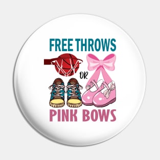 free throws or pink bows gender reveal cute gift idea Pin