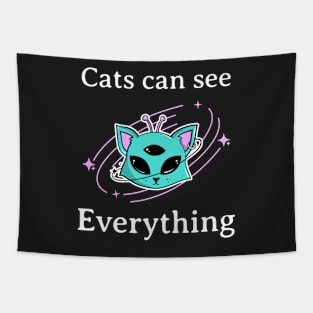 Cats can see everything Tapestry