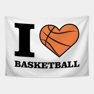 I Love Basketball Tapestry