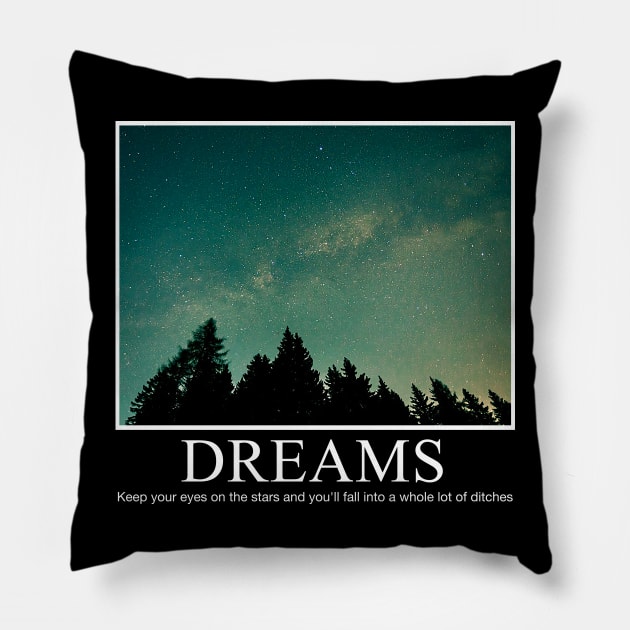 DeMotivational Poster Design Pillow by DankFutura