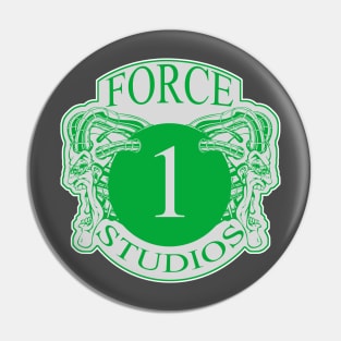 Force 1 Studios Kelly Green & Grey Line Pin