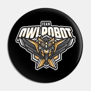 eSport Gaming Team Owl Robot Pin