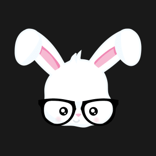 Funny Boys Easter Bunny Face Rabbit Glasses T-Shirt