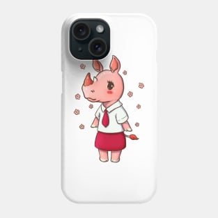 Rhino girl Phone Case