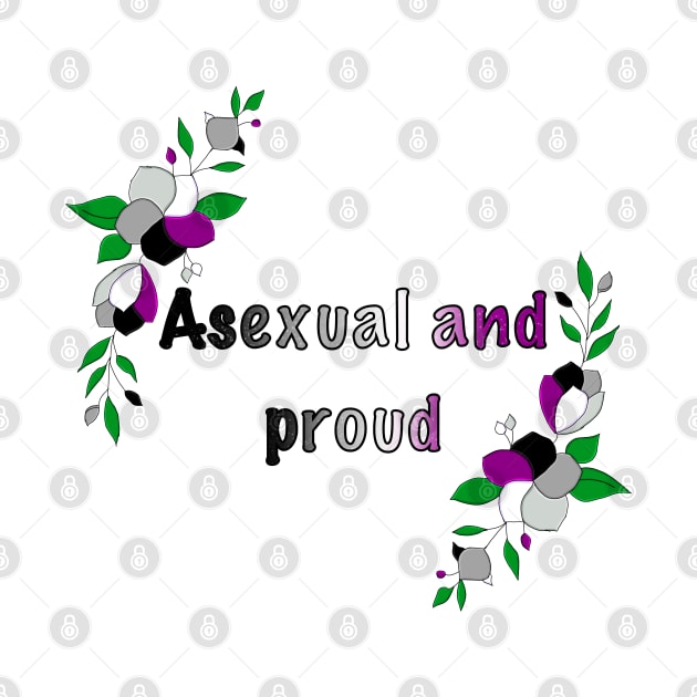 Asexual and proud floral design by designedbyeliza