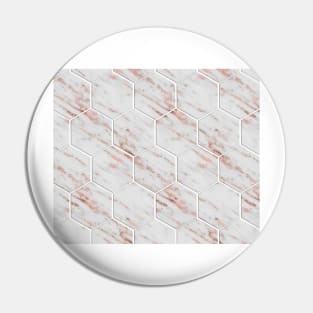 Rose gold honeycomb tiles Pin