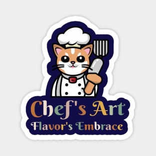 chef cat Magnet