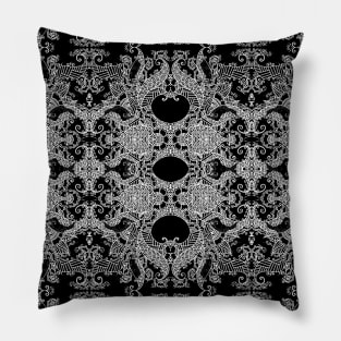 Ornament - Tree of Life - Rebirth - Mehndi Love - Black #4 Pillow