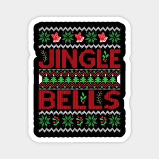 Jingle Bells Christmas Ugly Sweater Magnet