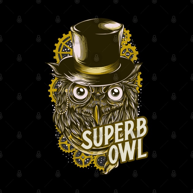 He's a Superb Owl by dflynndesigns