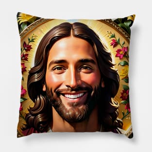 The flowers of Christ Jesus: The spring of salvation in my life! Happy Jesus! Pillow