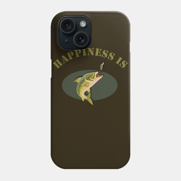 Happiness is Trout Fishing Phone Case by AlondraHanley