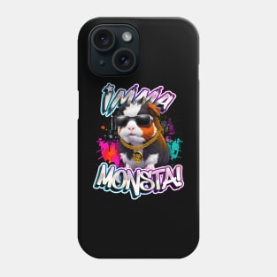 Imma Monsta! HAMSTER | Blacktee | by Asarteon Phone Case