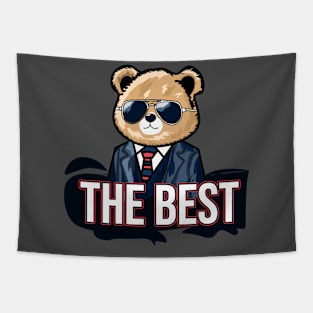 The best, Cool Bear with Sunglasses Tapestry