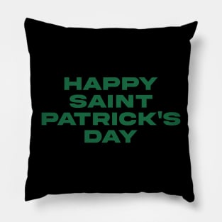 SAINT PATRICKS DAY font! Pillow