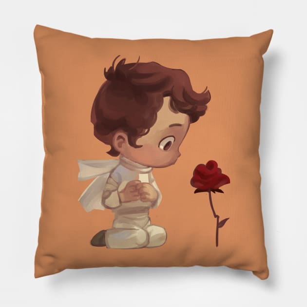 Little Prince and Rose Pillow by 	 FatharaniYasmin