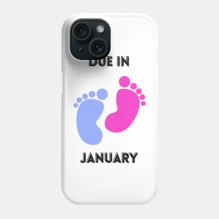Due in January footprints Phone Case