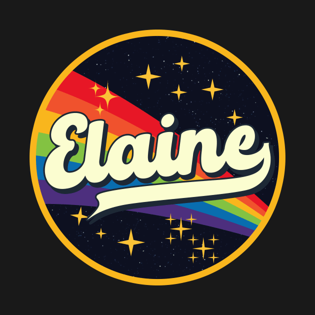 Elaine // Rainbow In Space Vintage Style by LMW Art