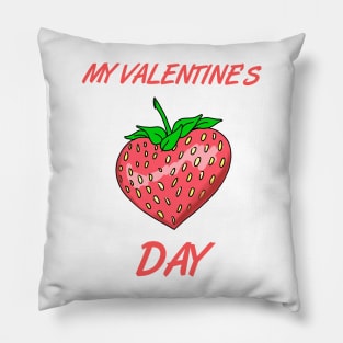 Valentines Day for Couples Fruits Pillow