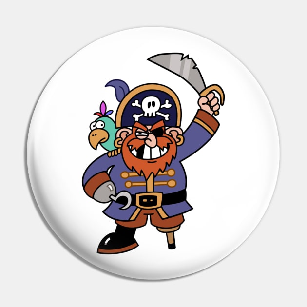 A Pirate & His Best Buddy Pin by Renzo's Cauldron