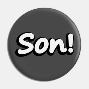 Son typography design Pin