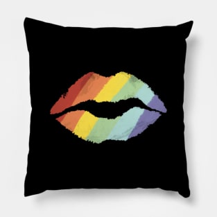 Rainbow Kiss Pillow