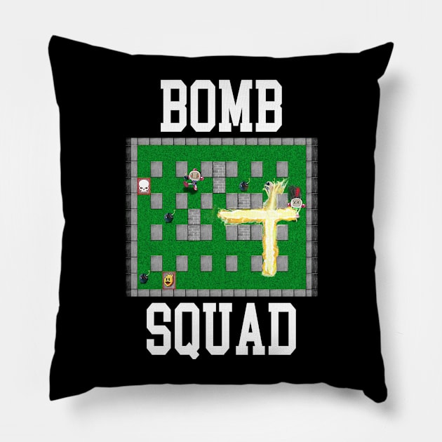 Bomb SQUAD Pillow by retromegahero