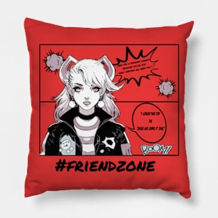 Funny Friend Zone Comic Art Pillow