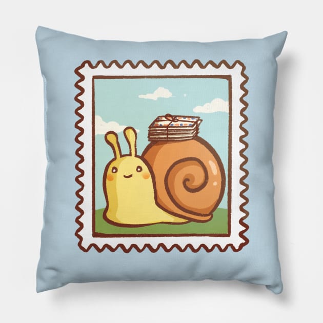 Snail Mail Pillow by mschibious