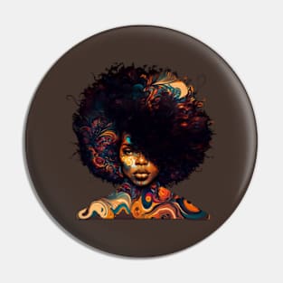 afro vintage style Pin