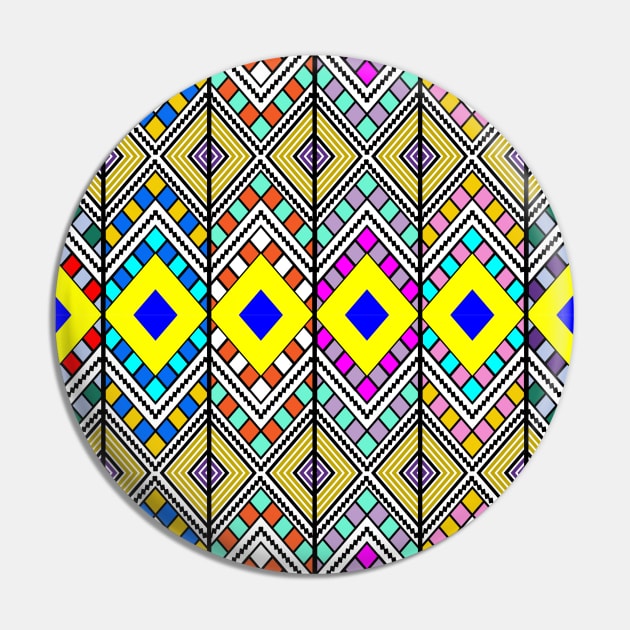 Kwanzaa, African pattern, African traditional pattern, Ethiopian/Eritrean pattern. Ethiopian Tilf Pin by TheSkyFire