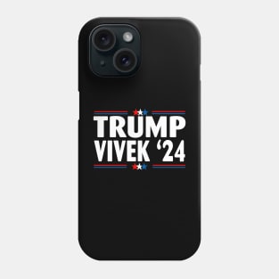 Donald Trump Vivek Ramaswamy '24 American Flag Phone Case