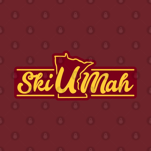 Ski-U-Mah - Cursive by Josh Wuflestad