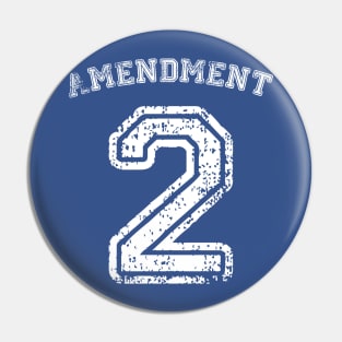 Second Amendment Sports Jersey Pin