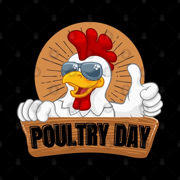 National Poultry Day-Funny Chicken by Magnificent Butterfly