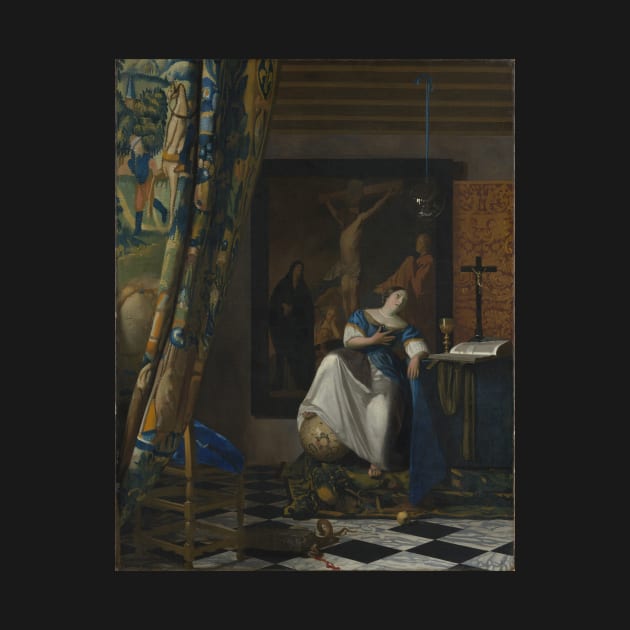 The Allegory of the Faith by Jan Vermeer by Classic Art Stall