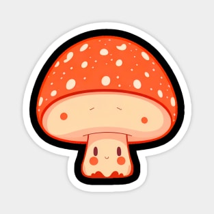 Kawaii mushroom is my best friend, I love it Magnet