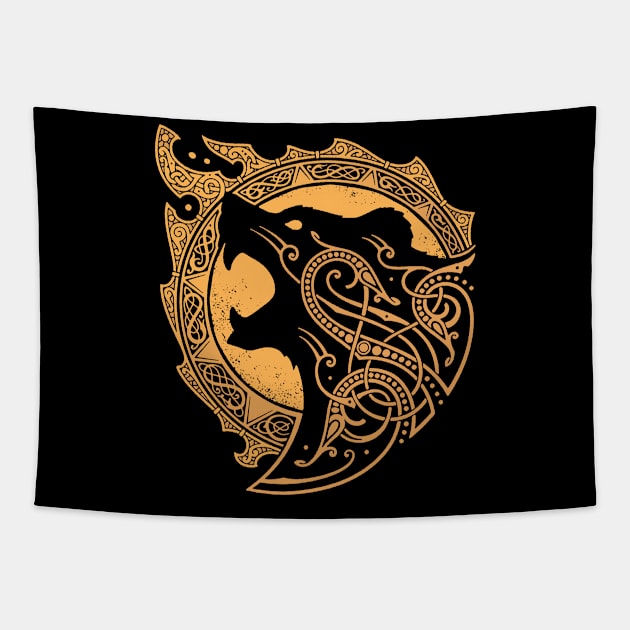 YELLOW STORM Tapestry by RAIDHO