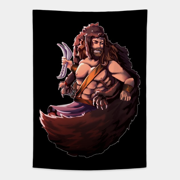 Samson against Philistines Tapestry by KingsLightStore