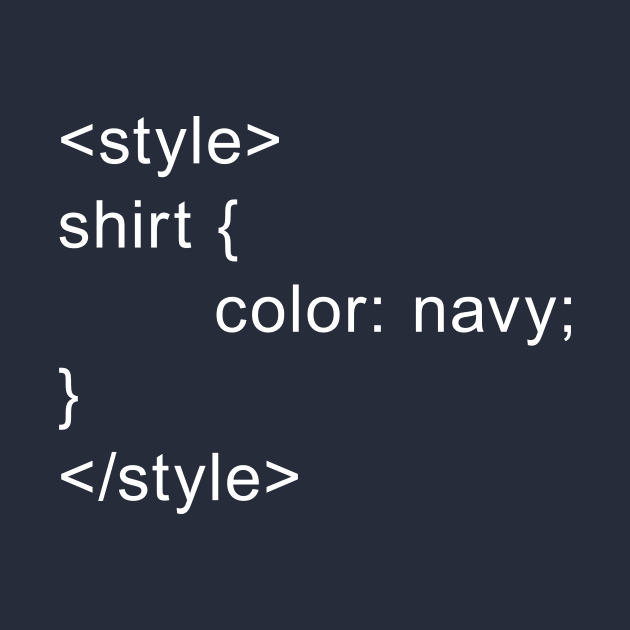 HTML Style - Navy by joshthecartoonguy