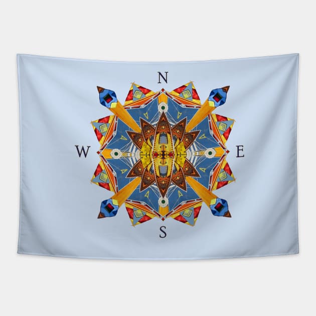 Nautical Kaleidoscope Tapestry by DISmithArt