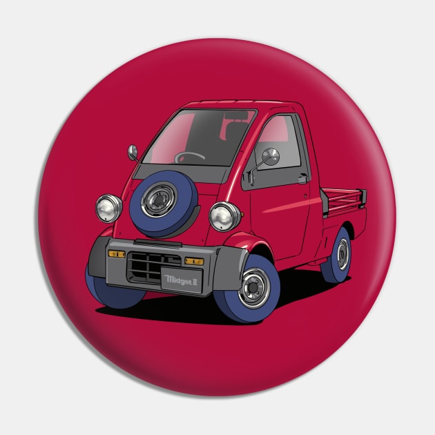 Dark Red Daihatsu Midget 2  micro van Pin by Webazoot