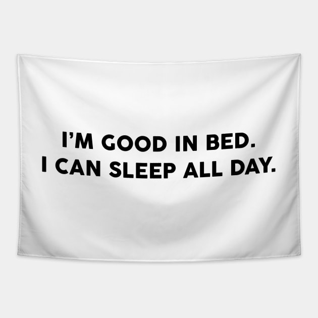 GOOD IN BED Tapestry by TheArtism