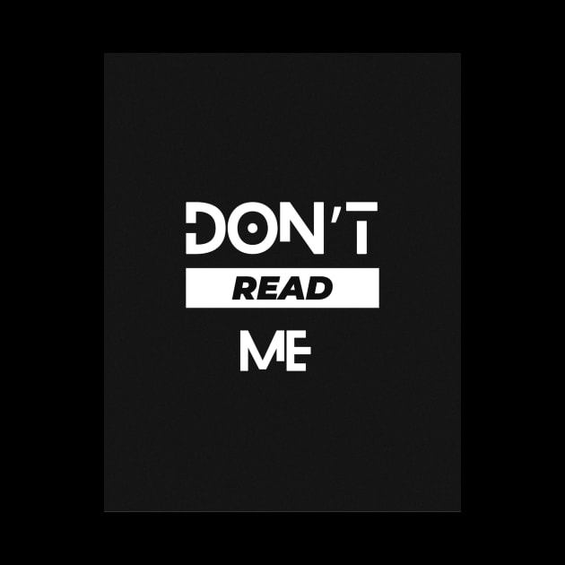 Don’t read me typography design by emofix