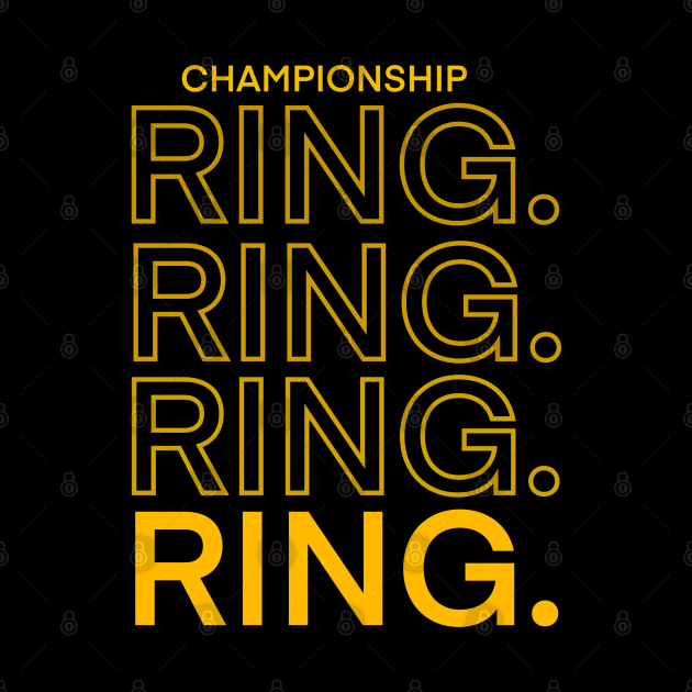 Warriors Championship 4 Rings. by ericjueillustrates