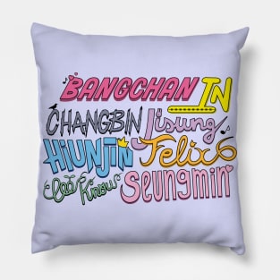 STRAY KIDS' cute names. Pillow