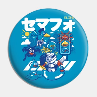 Traffic Slimes Pin