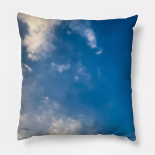 Blue sky texture background Pillow