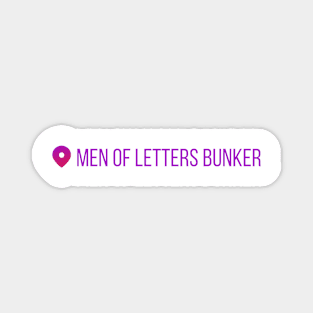 men of letters bunker instagram position supernatural Magnet