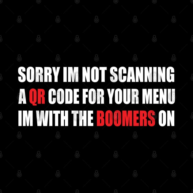 sorry im not scanning a QR code for your menu by S-Log